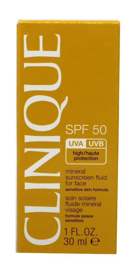 سائل حماية من الشمس معدني بعامل حماية من الشمس SPF50 للوجه - تركيبة للبشرة الحساسة